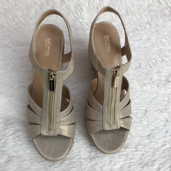 Michael Kors Berkley Wedge Sandals - Picture 3 of 10